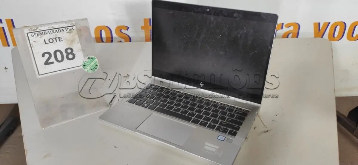 LOTE 208 - 01 NOTEBOOK HP ELITEBOOK CORE I5 8º GERAÇÃO SEM FONTE. (NO ESTADO EM QUE SE ENCONTRA. SUJEITO A AVARIAS OCULTAS/VISÍVEIS.) ICE00000237296