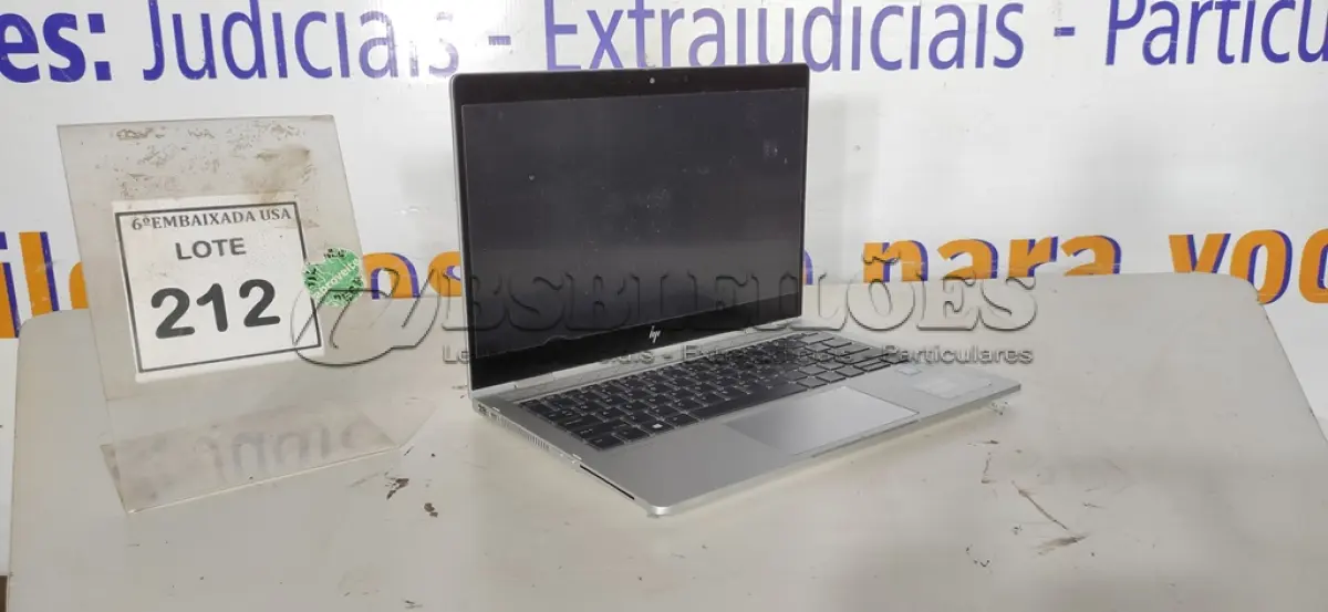 LOTE 212 - 01 NOTEBOOK HP ELITE BOOK CORE I5 8º GERAÇÃO SEM FONTE. (NO ESTADO EM QUE SE ENCONTRA. SUJEITO A AVARIAS OCULTAS/VISÍVEIS.) ICE00000237298