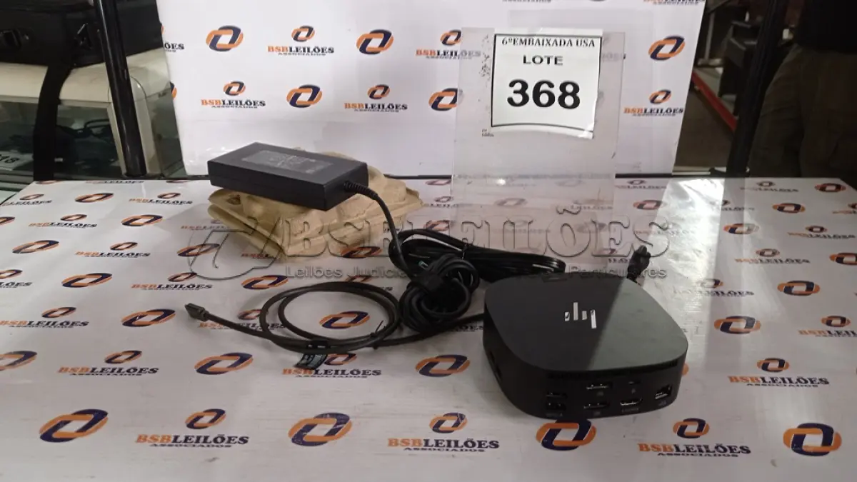 LOTE 368 - 01 DOCKING STATION HP HSN-IX02.(NOVO) (NO ESTADO EM QUE SE ENCONTRA. SUJEITO A AVARIAS OCULTAS/VISÍVEIS.)