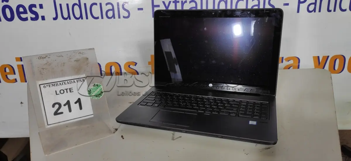 LOTE 211 - 01 NOTEBOOK HP ZBOOK CORE I7 7º GERAÇÃO SEM FONTE. (NO ESTADO EM QUE SE ENCONTRA. SUJEITO A AVARIAS OCULTAS/VISÍVEIS.) ICE00000227670