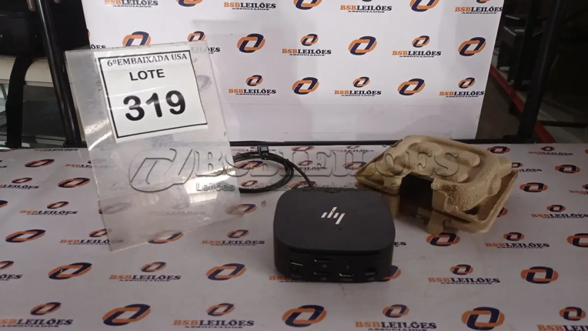LOTE 319 - 01 DOCKING STATION HP HSN-IX02.(NOVO) (NO ESTADO EM QUE SE ENCONTRA. SUJEITO A AVARIAS OCULTAS/VISÍVEIS.)
