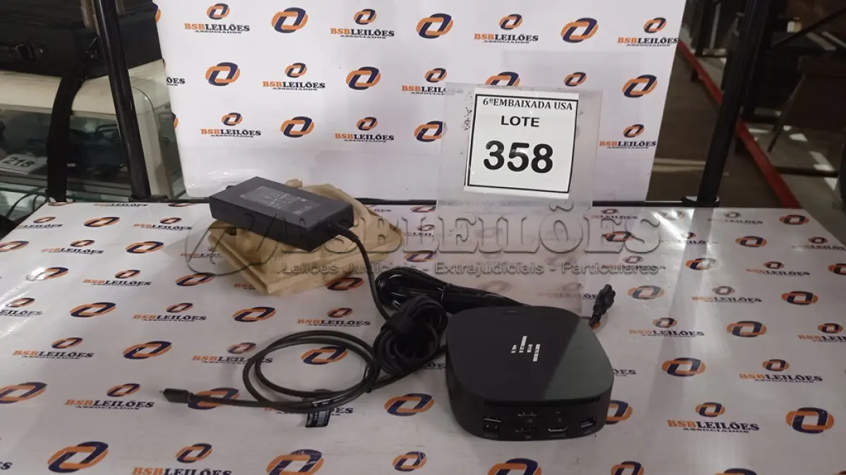 LOTE 358 - 01 DOCKING STATION HP HSN-IX02.(NOVO) (NO ESTADO EM QUE SE ENCONTRA. SUJEITO A AVARIAS OCULTAS/VISÍVEIS.)