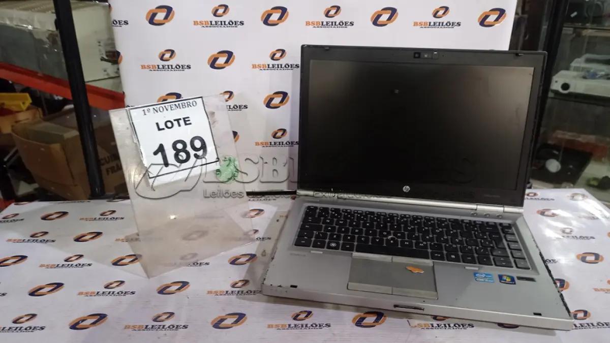 LOTE 189 - 01 NOTEBOOK MARCA HP. (NO ESTADO) ATENÇÃO! FAZER A VISITAÇÃO ANTES DE ARREMATAR, NÃO SABEMOS SE FUNCIONA, LEILÃO NÃO TEM GARANTIA E NEM DEVOLUÇÃO, SUJEITO A POSSÍVEIS AVARIAS VISÍVEIS/OCULTAS E/OU AUSÊNCIA DE COMPONENTES.