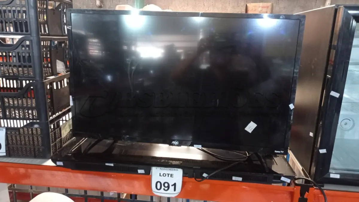 LOTE 091 - 01 TV LCD 32’’ MARCA AOC E 01 TV LCD 32’’MARCA BUSTER. (NO ESTADO) ATENÇÃO! FAZER A VISITAÇÃO ANTES DE ARREMATAR, NÃO SABEMOS SE FUNCIONA, LEILÃO NÃO TEM GARANTIA E NEM DEVOLUÇÃO, SUJEITO A POSSÍVEIS AVARIAS VISÍVEIS/OCULTAS E/OU AUSÊNCIA DE COMPONENTES.