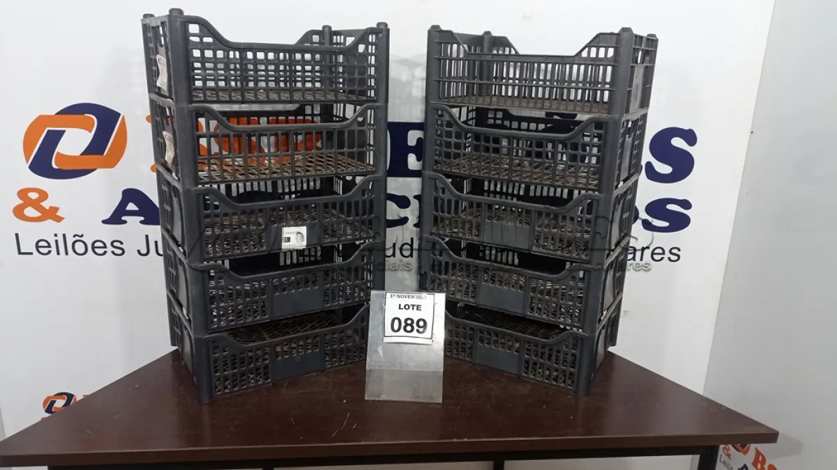 LOTE 089 - 10 CESTAS ORGANIZADORA. (NO ESTADO) ATENÇÃO! FAZER A VISITAÇÃO ANTES DE ARREMATAR, NÃO SABEMOS SE FUNCIONA, LEILÃO NÃO TEM GARANTIA E NEM DEVOLUÇÃO, SUJEITO A POSSÍVEIS AVARIAS VISÍVEIS/OCULTAS E/OU AUSÊNCIA DE COMPONENTES.