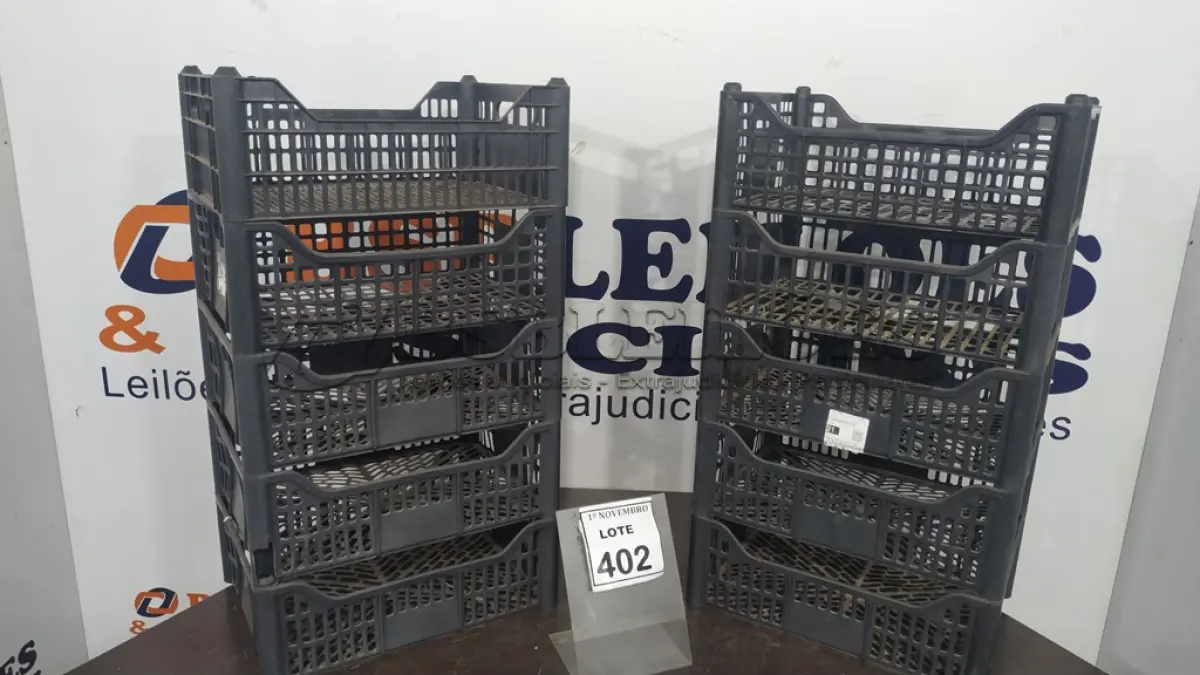 LOTE 402 - 10 CESTAS ORGANIZADORAS. (NO ESTADO) ATENÇÃO! FAZER A VISITAÇÃO ANTES DE ARREMATAR, NÃO SABEMOS SE FUNCIONA, LEILÃO NÃO TEM GARANTIA E NEM DEVOLUÇÃO, SUJEITO A POSSÍVEIS AVARIAS VISÍVEIS/OCULTAS E/OU AUSÊNCIA DE COMPONENTES.