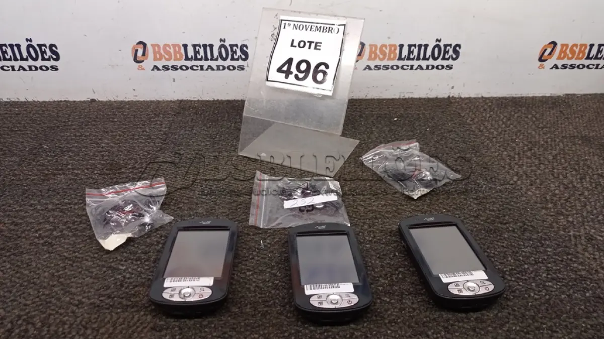 LOTE 496 - 03 PDA MIO DIGI WALKER MODELO P550. (NO ESTADO) ATENÇÃO! FAZER A VISITAÇÃO ANTES DE ARREMATAR, NÃO SABEMOS SE FUNCIONA, LEILÃO NÃO TEM GARANTIA E NEM DEVOLUÇÃO, SUJEITO A POSSÍVEIS AVARIAS VISÍVEIS/OCULTAS E/OU AUSÊNCIA DE COMPONENTES.