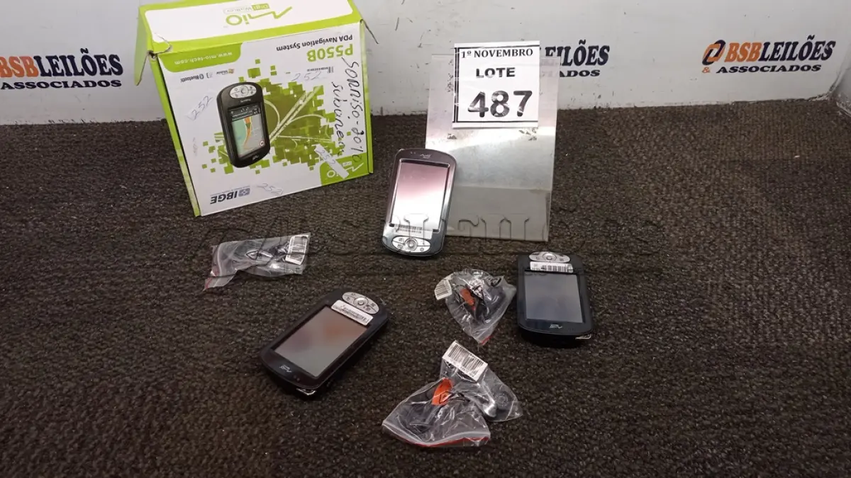 LOTE 487 - 03 PDA MIO DIGI WALKER MODELO P550. (NO ESTADO) ATENÇÃO! FAZER A VISITAÇÃO ANTES DE ARREMATAR, NÃO SABEMOS SE FUNCIONA, LEILÃO NÃO TEM GARANTIA E NEM DEVOLUÇÃO, SUJEITO A POSSÍVEIS AVARIAS VISÍVEIS/OCULTAS E/OU AUSÊNCIA DE COMPONENTES.