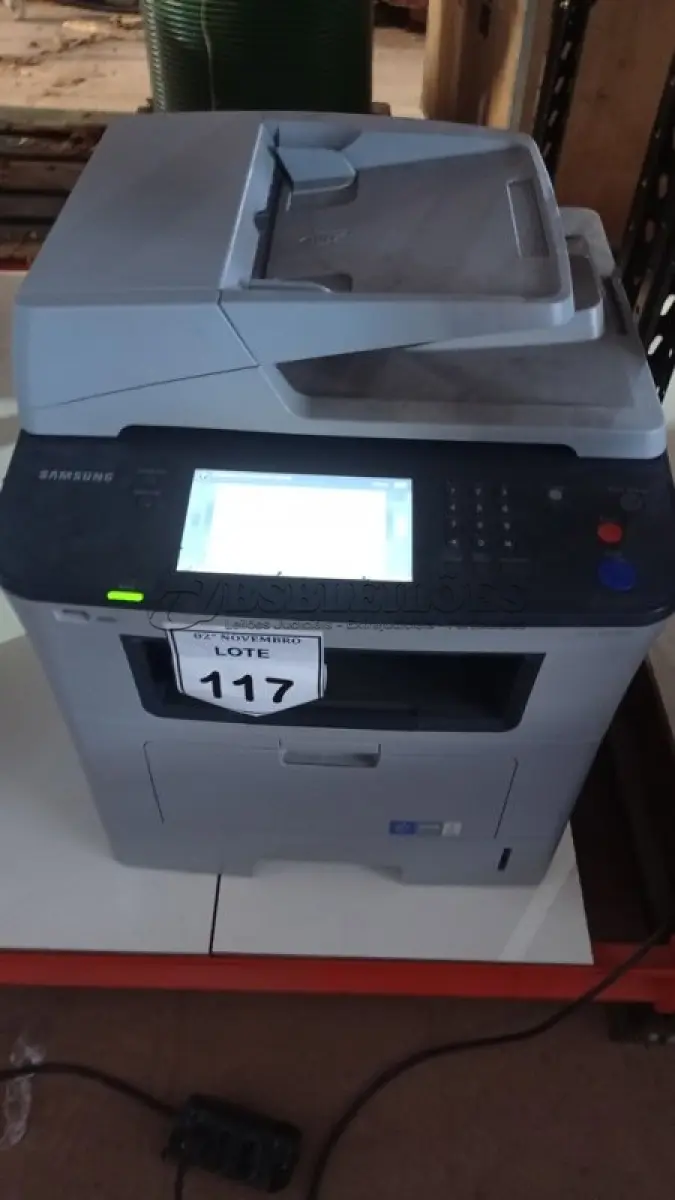LOTE 117 - 01 IMPRESSORA MULTIFUNCIONAL MODELO SCX-5835NX MARCA SAMSUNG. (NO ESTADO) ATENÇÃO! FAZER A VISITAÇÃO ANTES DE ARREMATAR, NÃO SABEMOS SE FUNCIONA, LEILÃO NÃO TEM GARANTIA E NEM DEVOLUÇÃO, SUJEITO A POSSÍVEIS AVARIAS VISÍVEIS/OCULTAS E/OU AUSÊNCIA DE COMPONENTES.