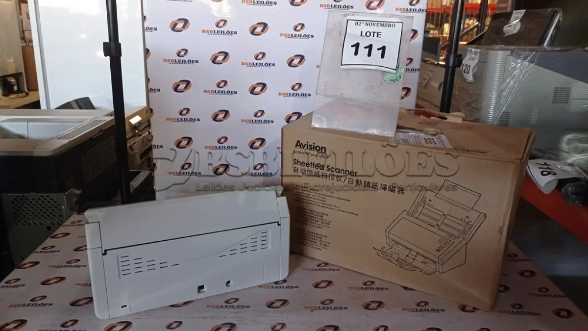 LOTE 111 - 01 SCANNER MARCA AVISION. (NO ESTADO) ATENÇÃO! FAZER A VISITAÇÃO ANTES DE ARREMATAR, NÃO SABEMOS SE FUNCIONA, LEILÃO NÃO TEM GARANTIA E NEM DEVOLUÇÃO, SUJEITO A POSSÍVEIS AVARIAS VISÍVEIS/OCULTAS E/OU AUSÊNCIA DE COMPONENTES.