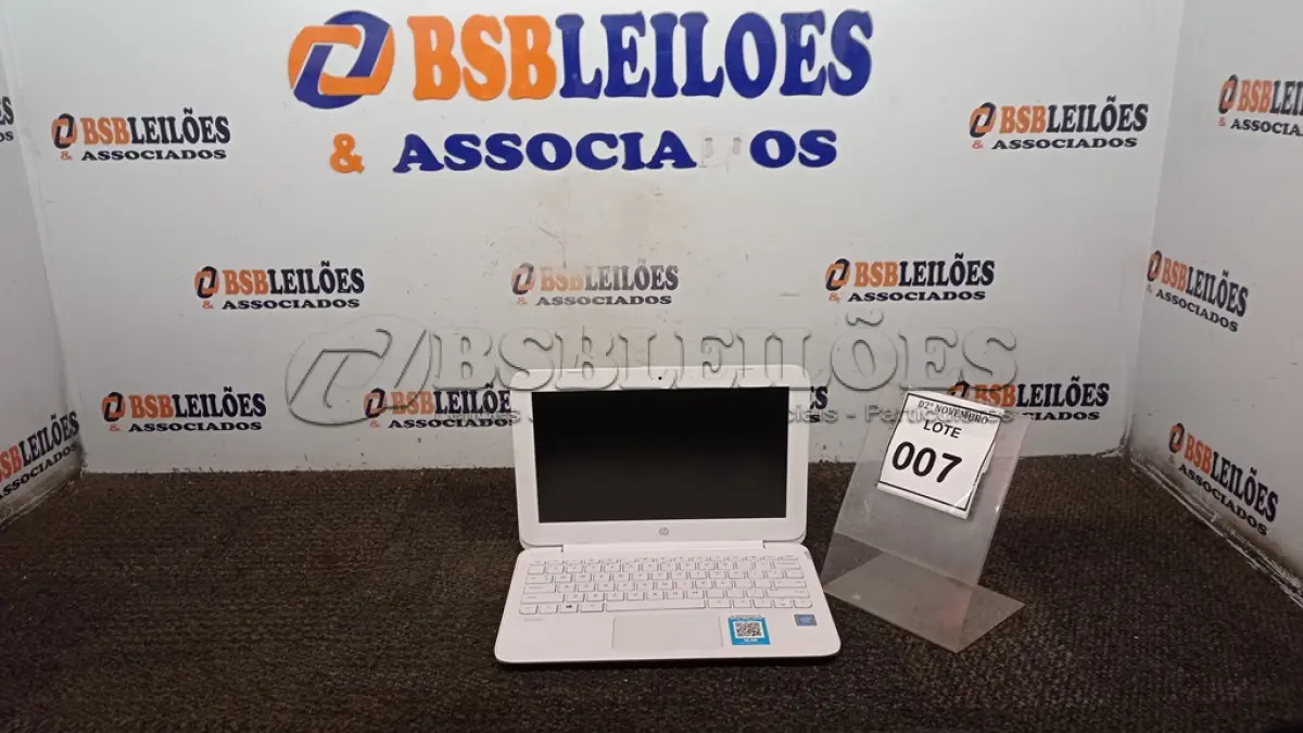 LOTE 007 - 01 NOTEBOOK MARCA HP. (NO ESTADO) ATENÇÃO! FAZER A VISITAÇÃO ANTES DE ARREMATAR, NÃO SABEMOS SE FUNCIONA, LEILÃO NÃO TEM GARANTIA E NEM DEVOLUÇÃO, SUJEITO A POSSÍVEIS AVARIAS VISÍVEIS/OCULTAS E/OU AUSÊNCIA DE COMPONENTES.