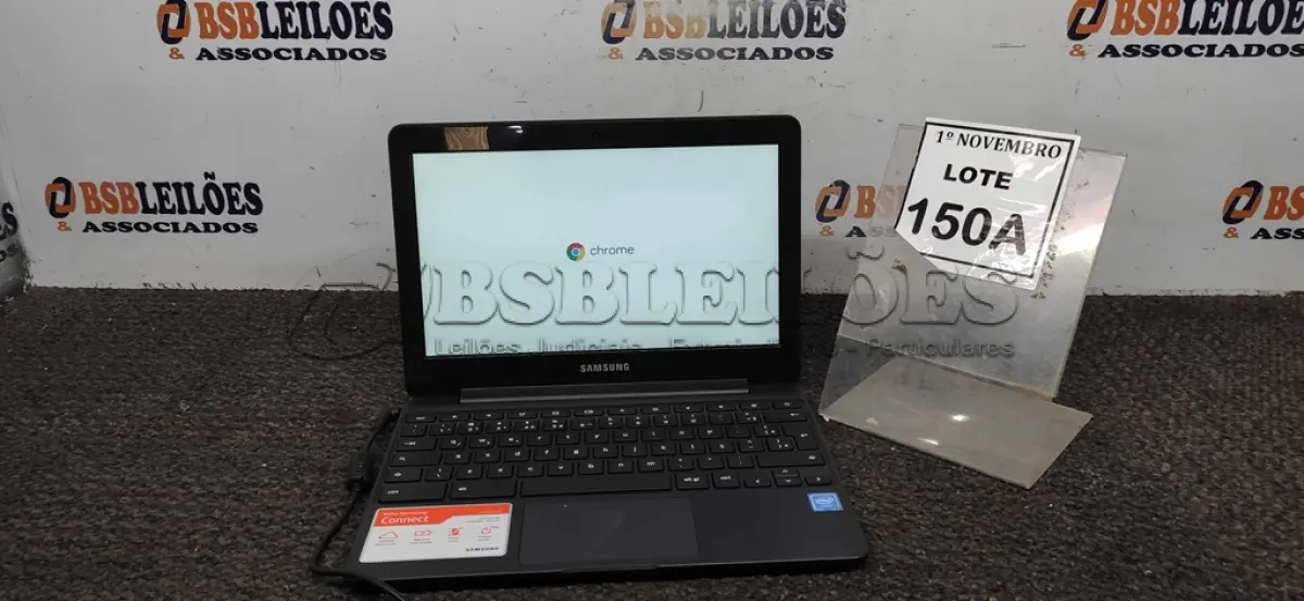 LOTE 150 - 01 NOTEBOOK TELA 11.6’’ 2GB DE MEMÓRIA MARCA SAMSUNG. (NO ESTADO) ATENÇÃO! FAZER A VISITAÇÃO ANTES DE ARREMATAR, NÃO SABEMOS SE FUNCIONA, LEILÃO NÃO TEM GARANTIA E NEM DEVOLUÇÃO, SUJEITO A POSSÍVEIS AVARIAS VISÍVEIS/OCULTAS E/OU AUSÊNCIA DE COMPONENTES.