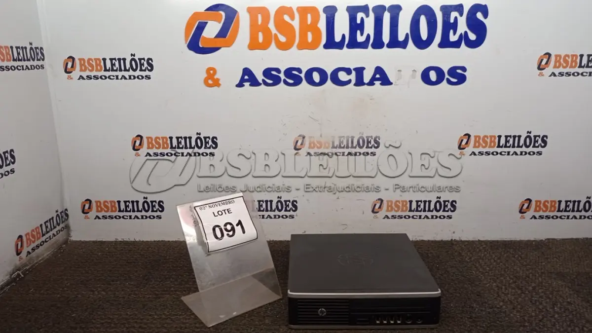 LOTE 091 - 01 MINI CPU MARCA HP. (NO ESTADO) ATENÇÃO! FAZER A VISITAÇÃO ANTES DE ARREMATAR, NÃO SABEMOS SE FUNCIONA, LEILÃO NÃO TEM GARANTIA E NEM DEVOLUÇÃO, SUJEITO A POSSÍVEIS AVARIAS VISÍVEIS/OCULTAS E/OU AUSÊNCIA DE COMPONENTES.
