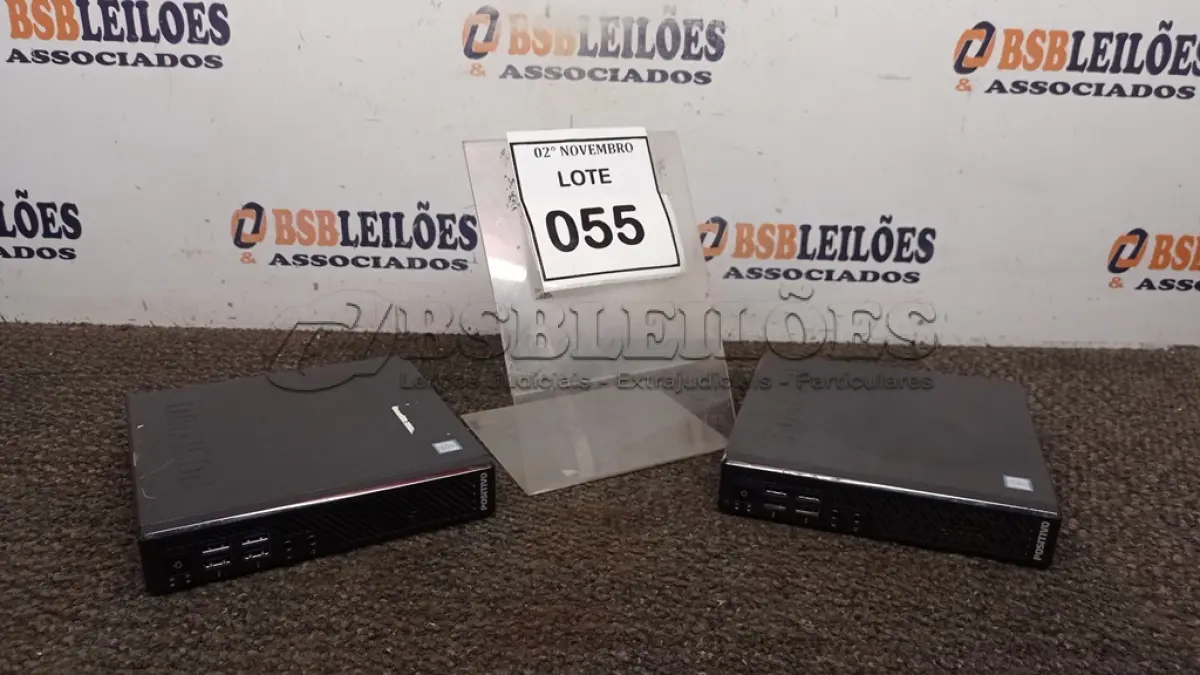 LOTE 055 - 02 MINIS CPU MARCA POSITIVO. (NO ESTADO) ATENÇÃO! FAZER A VISITAÇÃO ANTES DE ARREMATAR, NÃO SABEMOS SE FUNCIONA, LEILÃO NÃO TEM GARANTIA E NEM DEVOLUÇÃO, SUJEITO A POSSÍVEIS AVARIAS VISÍVEIS/OCULTAS E/OU AUSÊNCIA DE COMPONENTES.