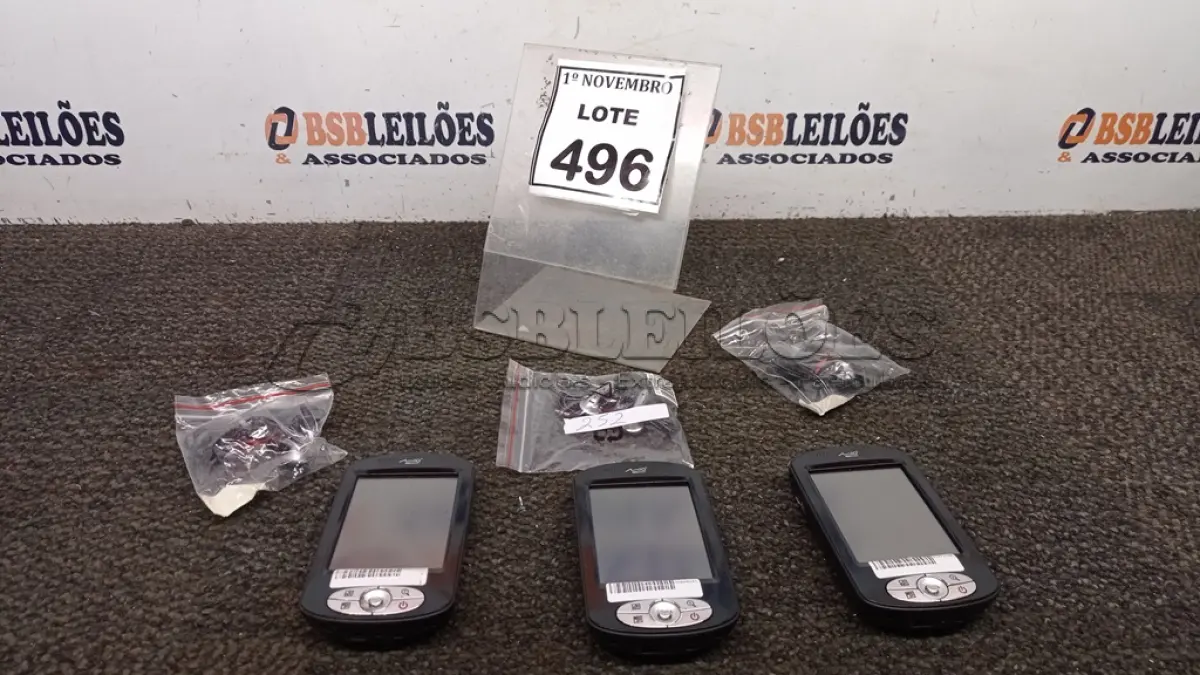 LOTE 496 - 03 PDA MIO DIGI WALKER MODELO P550. (NO ESTADO) ATENÇÃO! FAZER A VISITAÇÃO ANTES DE ARREMATAR, NÃO SABEMOS SE FUNCIONA, LEILÃO NÃO TEM GARANTIA E NEM DEVOLUÇÃO, SUJEITO A POSSÍVEIS AVARIAS VISÍVEIS/OCULTAS E/OU AUSÊNCIA DE COMPONENTES.