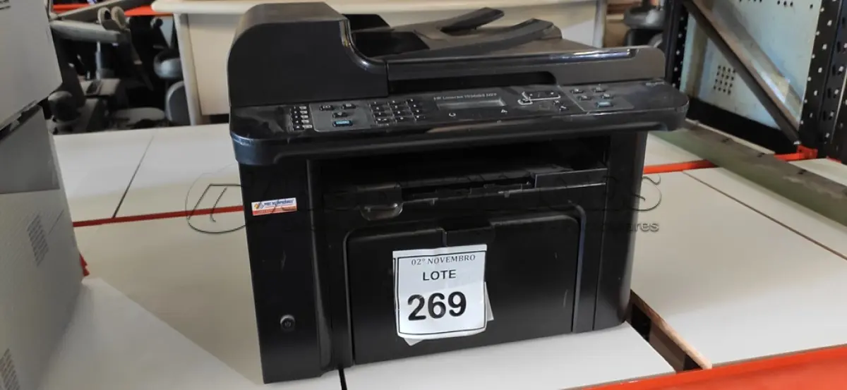 LOTE 269 - 01 IMPRESSORA MULTIFUNCIONAL MODELO 1536DNF MARCA HP. (NO ESTADO) ATENÇÃO! FAZER A VISITAÇÃO ANTES DE ARREMATAR, NÃO SABEMOS SE FUNCIONA, LEILÃO NÃO TEM GARANTIA E NEM DEVOLUÇÃO, SUJEITO A POSSÍVEIS AVARIAS VISÍVEIS/OCULTAS E/OU AUSÊNCIA DE COMPONENTES.