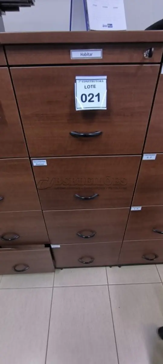 LOTE 021 - 01 ARQUIVO EM MADEIRA COM 04 GAVETAS. (NO ESTADO) ATENÇÃO! FAZER A VISITAÇÃO ANTES DE ARREMATAR, NÃO SABEMOS SE FUNCIONA, LEILÃO NÃO TEM GARANTIA E NEM DEVOLUÇÃO, SUJEITO A POSSÍVEIS AVARIAS VISÍVEIS/OCULTAS E/OU AUSÊNCIA DE COMPONENTES.