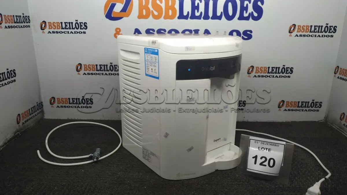 LOTE 120 - 01 PURIFICADOR DE ÁGUA MARCA IBBL. (NO ESTADO) ATENÇÃO! FAZER A VISITAÇÃO ANTES DE ARREMATAR, NÃO SABEMOS SE FUNCIONA, LEILÃO NÃO TEM GARANTIA E NEM DEVOLUÇÃO, SUJEITO A POSSÍVEIS AVARIAS VISÍVEIS/OCULTAS E/OU AUSÊNCIA DE COMPONENTES.