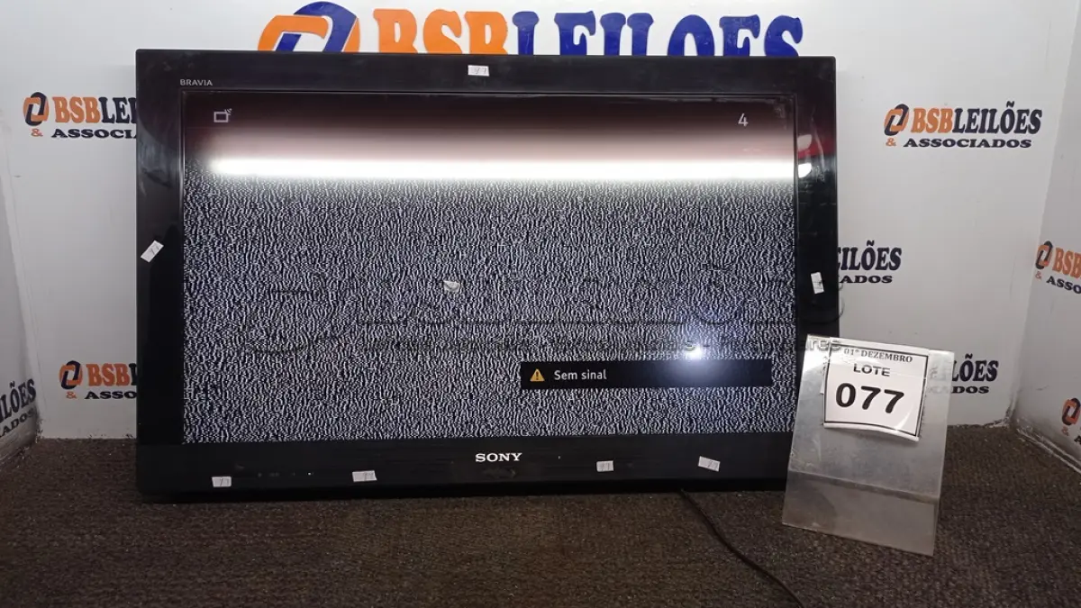 LOTE 077 - 01 TV LCD 43’’ MARCA SAMSUNG E 01 TV LCD 32’’ MARCA SONY. (NO ESTADO) ATENÇÃO! FAZER A VISITAÇÃO ANTES DE ARREMATAR, NÃO SABEMOS SE FUNCIONA, LEILÃO NÃO TEM GARANTIA E NEM DEVOLUÇÃO, SUJEITO A POSSÍVEIS AVARIAS VISÍVEIS/OCULTAS E/OU AUSÊNCIA DE COMPONENTES.