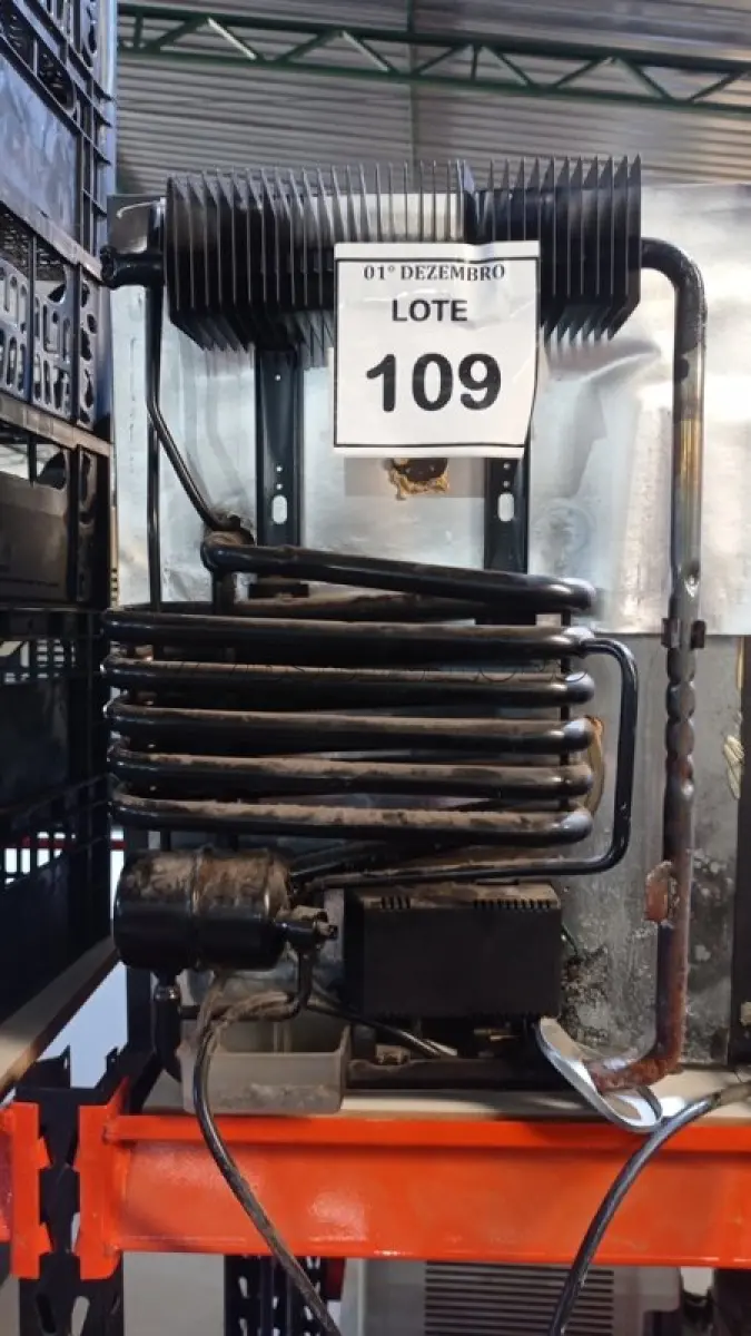 LOTE 109 - 01 FRIGOBAR MARCA ELECTROLUX. (NO ESTADO) ATENÇÃO! FAZER A VISITAÇÃO ANTES DE ARREMATAR, NÃO SABEMOS SE FUNCIONA, LEILÃO NÃO TEM GARANTIA E NEM DEVOLUÇÃO, SUJEITO A POSSÍVEIS AVARIAS VISÍVEIS/OCULTAS E/OU AUSÊNCIA DE COMPONENTES.