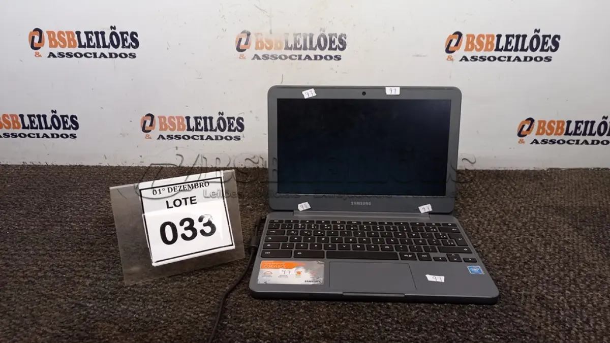 LOTE 033 - 01 NOTEBOOK 16GB TELA 11.6’’. (NO ESTADO) ATENÇÃO! FAZER A VISITAÇÃO ANTES DE ARREMATAR, NÃO SABEMOS SE FUNCIONA, LEILÃO NÃO TEM GARANTIA E NEM DEVOLUÇÃO, SUJEITO A POSSÍVEIS AVARIAS VISÍVEIS/OCULTAS E/OU AUSÊNCIA DE COMPONENTES.