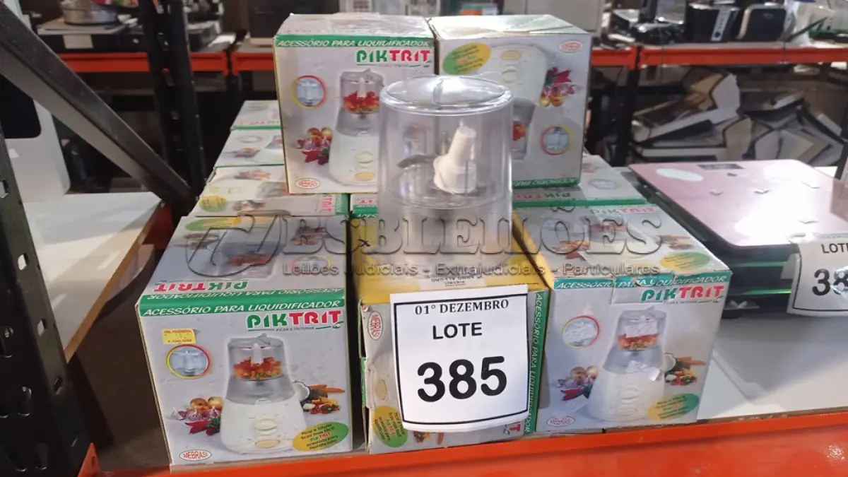 LOTE 385 - 14 ACESSÓRIOS PARA LIQUIDIFICADOR MARCA PIKTRIT. (NO ESTADO) ATENÇÃO! FAZER A VISITAÇÃO ANTES DE ARREMATAR, NÃO SABEMOS SE FUNCIONA, LEILÃO NÃO TEM GARANTIA E NEM DEVOLUÇÃO, SUJEITO A POSSÍVEIS AVARIAS VISÍVEIS/OCULTAS E/OU AUSÊNCIA DE COMPONENTES.