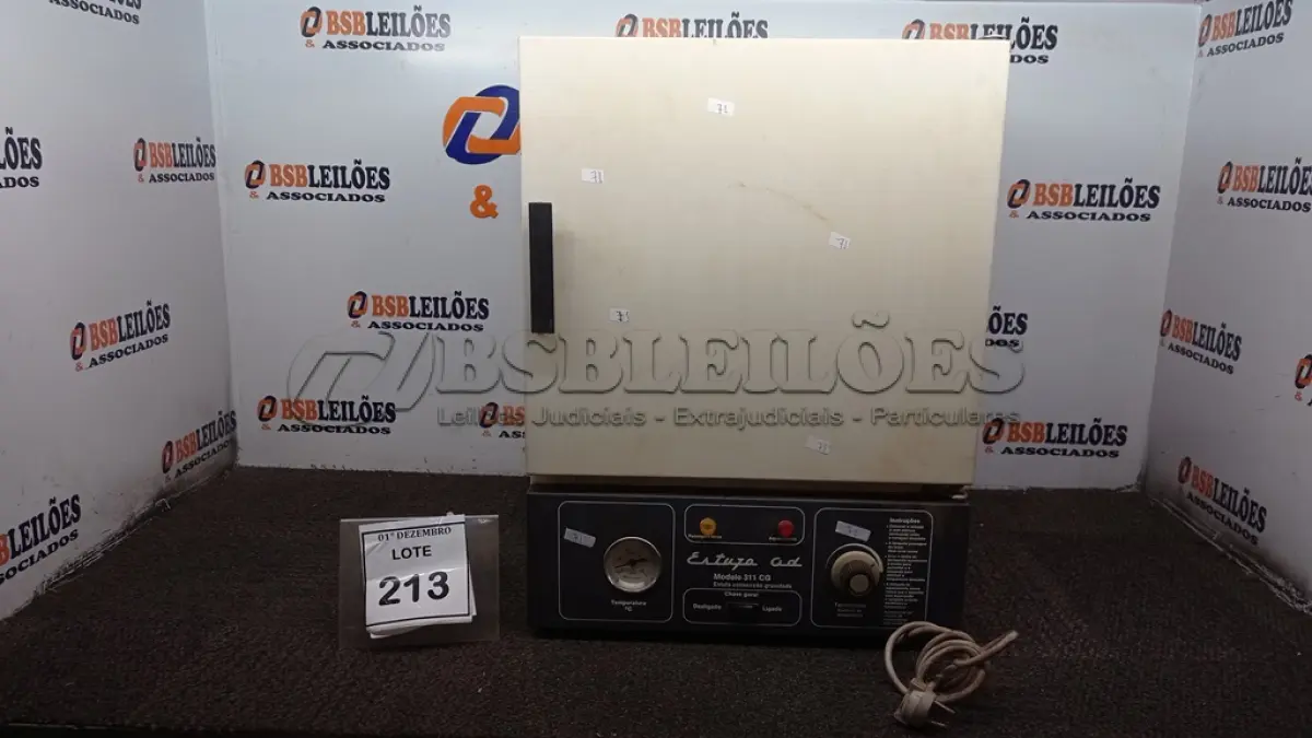 LOTE 213 - 01 ESTUFA CONVECÇÃO GRAVIDADE MODELO 311 CG. (NO ESTADO) ATENÇÃO! FAZER A VISITAÇÃO ANTES DE ARREMATAR, NÃO SABEMOS SE FUNCIONA, LEILÃO NÃO TEM GARANTIA E NEM DEVOLUÇÃO, SUJEITO A POSSÍVEIS AVARIAS VISÍVEIS/OCULTAS E/OU AUSÊNCIA DE COMPONENTES.