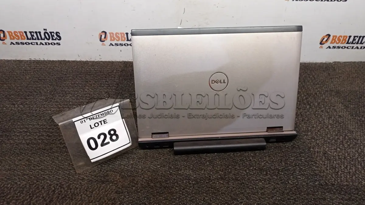 LOTE 028 - 01 NOTEBOOK MARCA DELL SÉRIE VOSTRO. (NO ESTADO) ATENÇÃO! FAZER A VISITAÇÃO ANTES DE ARREMATAR, NÃO SABEMOS SE FUNCIONA, LEILÃO NÃO TEM GARANTIA E NEM DEVOLUÇÃO, SUJEITO A POSSÍVEIS AVARIAS VISÍVEIS/OCULTAS E/OU AUSÊNCIA DE COMPONENTES.