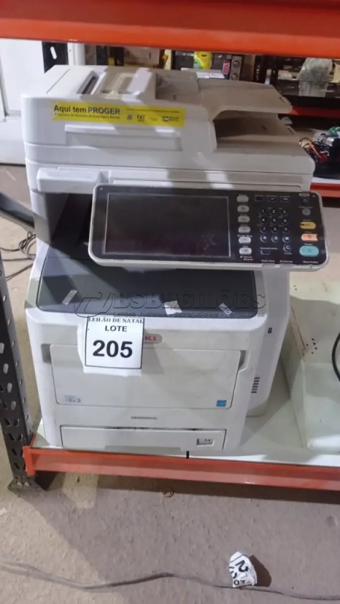 LOTE 205 - 01 IMPRESSORA MODELO MPS5502MB MARCA OKI. (NO ESTADO) ATENÇÃO! FAZER A VISITAÇÃO ANTES DE ARREMATAR, NÃO SABEMOS SE FUNCIONA, LEILÃO NÃO TEM GARANTIA E NEM DEVOLUÇÃO, SUJEITO A POSSÍVEIS AVARIAS VISÍVEIS/OCULTAS E/OU AUSÊNCIA DE COMPONENTES.