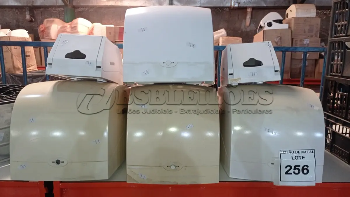LOTE 256 - 01 LOTE COM VÁRIOS DISPENSES. (NO ESTADO) ATENÇÃO! FAZER A VISITAÇÃO ANTES DE ARREMATAR, NÃO SABEMOS SE FUNCIONA, LEILÃO NÃO TEM GARANTIA E NEM DEVOLUÇÃO, SUJEITO A POSSÍVEIS AVARIAS VISÍVEIS/OCULTAS E/OU AUSÊNCIA DE COMPONENTES.