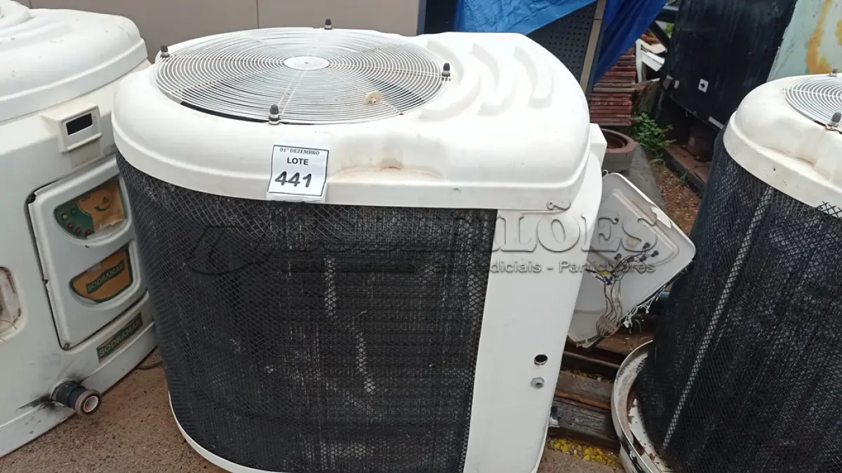 LOTE 441 - 01 AQUECEDOR DE PISCINA MARCA SODRAMAR. (NO ESTADO) ATENÇÃO! FAZER A VISITAÇÃO ANTES DE ARREMATAR, NÃO SABEMOS SE FUNCIONA, LEILÃO NÃO TEM GARANTIA E NEM DEVOLUÇÃO, SUJEITO A POSSÍVEIS AVARIAS VISÍVEIS/OCULTAS E/OU AUSÊNCIA DE COMPONENTES.