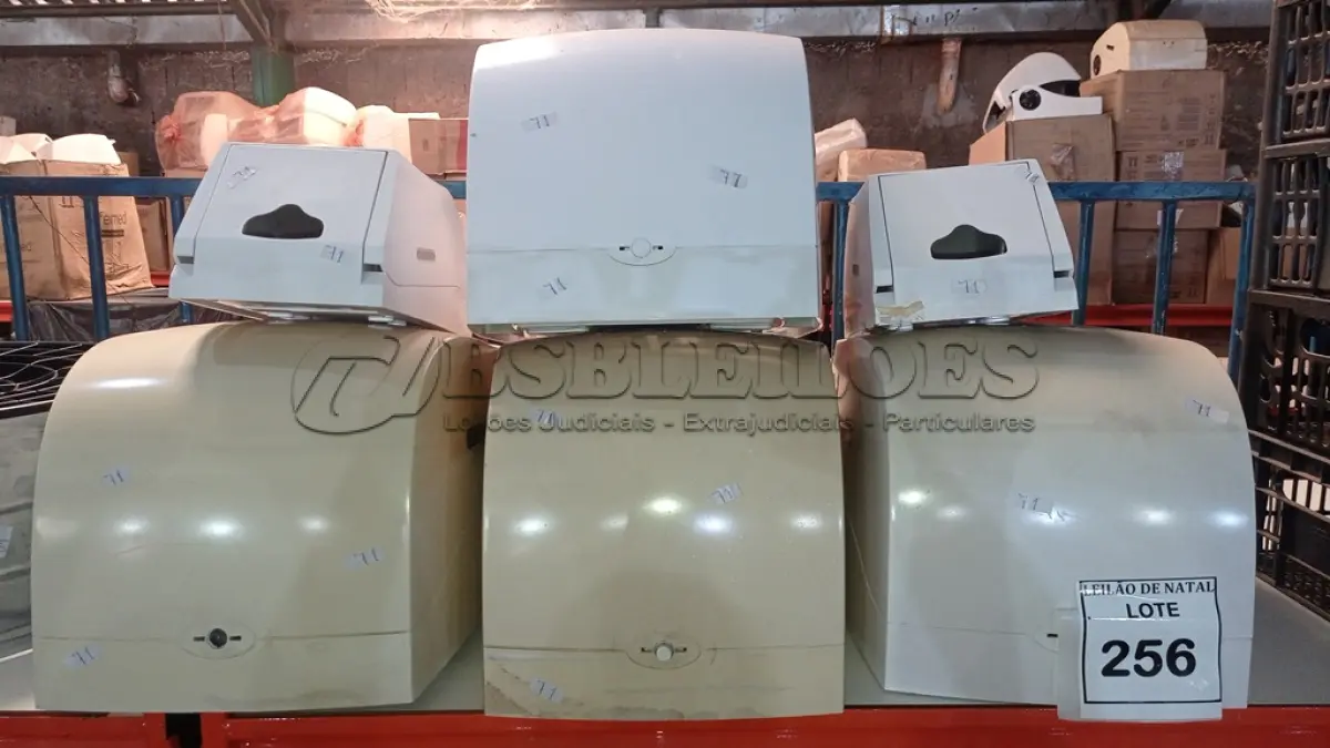 LOTE 256 - 01 LOTE COM VÁRIOS DISPENSES. (NO ESTADO) ATENÇÃO! FAZER A VISITAÇÃO ANTES DE ARREMATAR, NÃO SABEMOS SE FUNCIONA, LEILÃO NÃO TEM GARANTIA E NEM DEVOLUÇÃO, SUJEITO A POSSÍVEIS AVARIAS VISÍVEIS/OCULTAS E/OU AUSÊNCIA DE COMPONENTES.