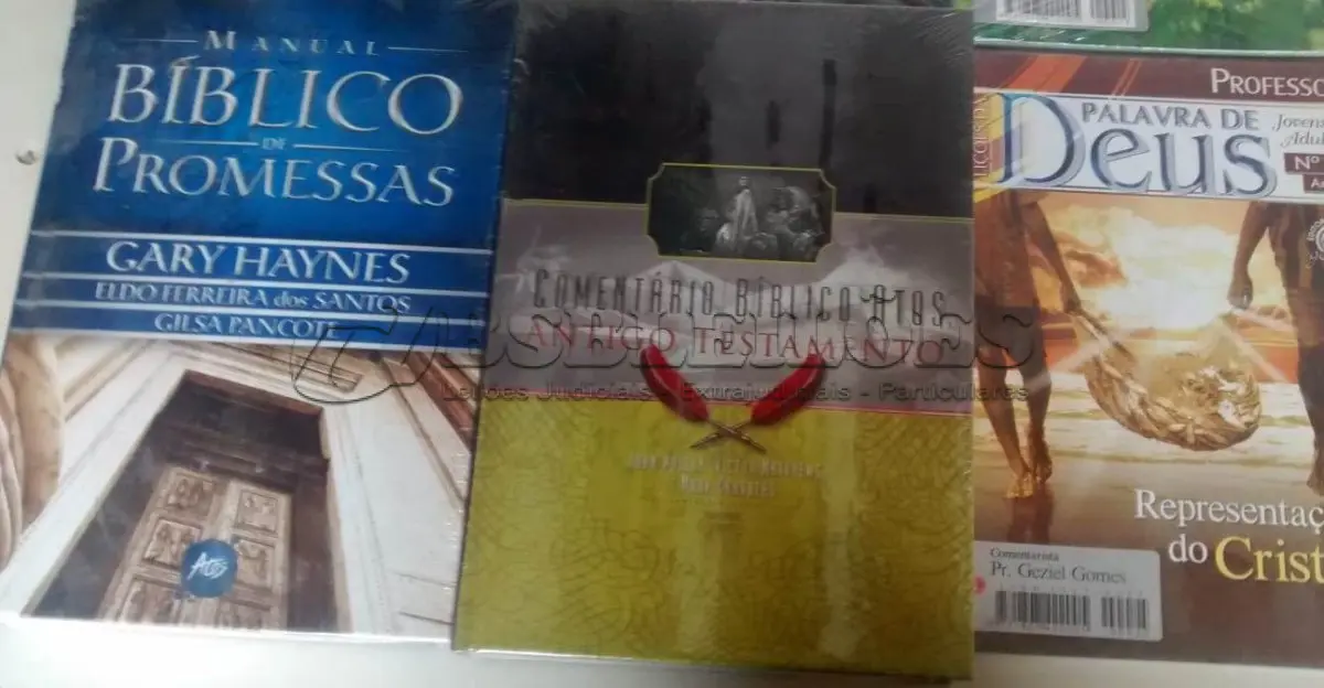 LOTE 075 - 01 LOTE LIVROS ESTUDO DE TEOLOGIAS NOVOS SEM USO. (NO ESTADO) ATENÇÃO! FAZER A VISITAÇÃO ANTES DE ARREMATAR, NÃO SABEMOS SE FUNCIONA, LEILÃO NÃO TEM GARANTIA E NEM DEVOLUÇÃO, SUJEITO A POSSÍVEIS AVARIAS VISÍVEIS/OCULTAS E/OU AUSÊNCIA DE COMPONENTES.