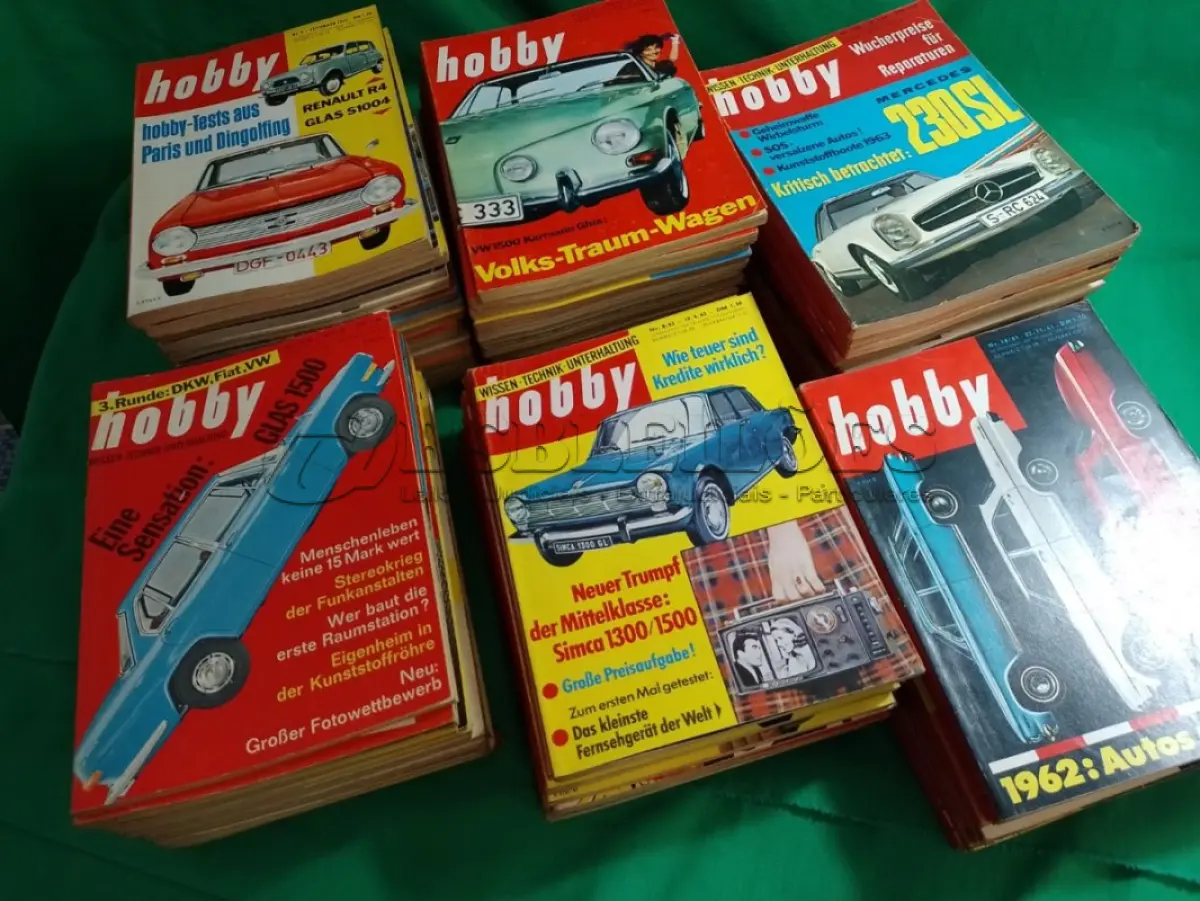 LOTE 211 - 01 RARA COLEÇÃO DE REVISTA HOBBY ANOS 60 SÃO 74 REVISTAS , EM EXCELENTE ESTADO,SEM RASURAS.