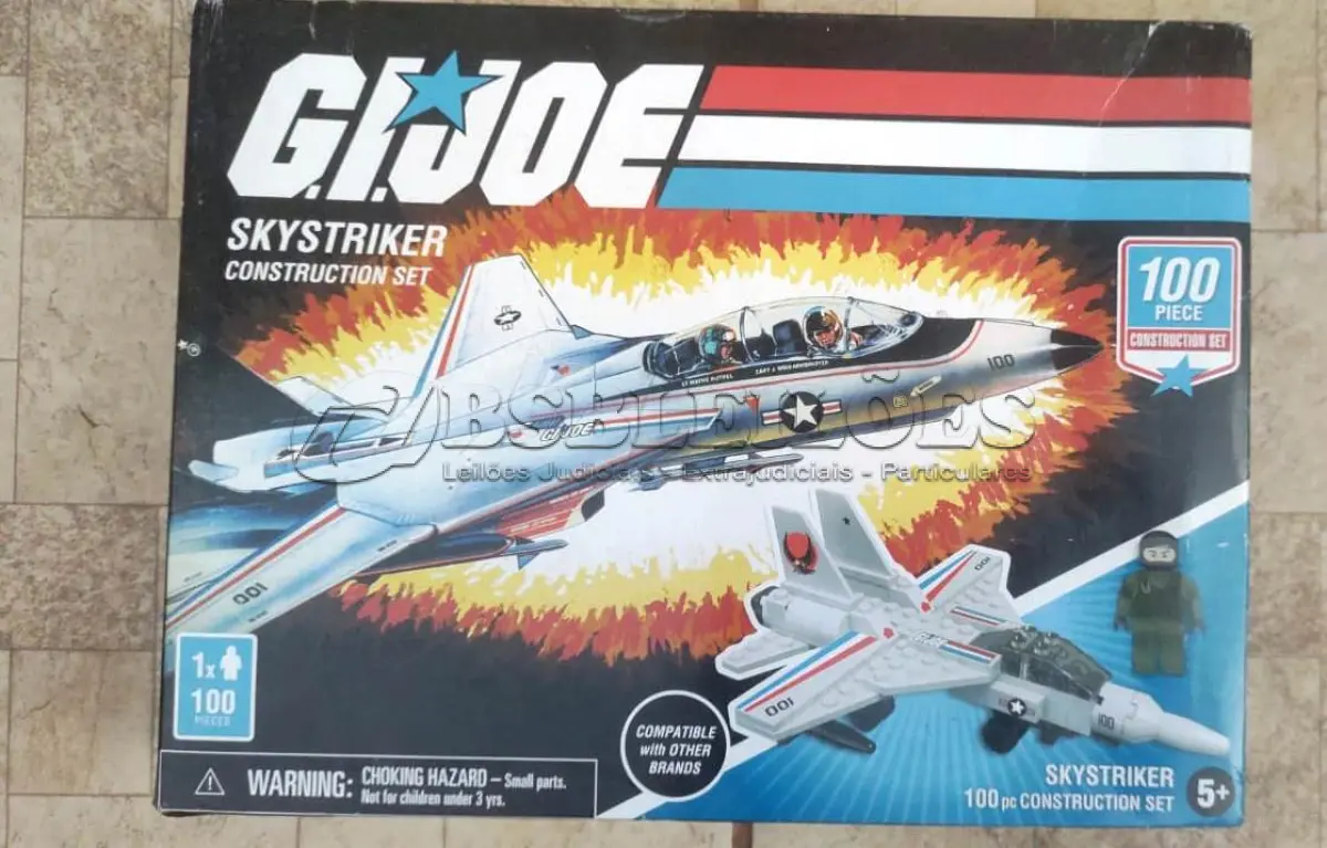 LOTE 105 - 01 GI JOE ( COMANDOS EM AÇAO) SKYSTRIKER SET NOVO NA CAIXA. (NO ESTADO) ATENÇÃO! FAZER A VISITAÇÃO ANTES DE ARREMATAR, NÃO SABEMOS SE FUNCIONA, LEILÃO NÃO TEM GARANTIA E NEM DEVOLUÇÃO, SUJEITO A POSSÍVEIS AVARIAS VISÍVEIS/OCULTAS E/OU AUSÊNCIA DE COMPONENTES.