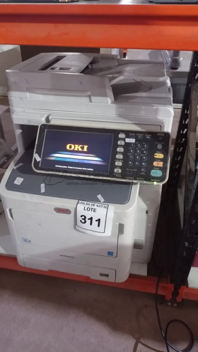 LOTE 311 - 01 IMPRESSORA MULTIFUNCIONAL MODELO MPS5502MB MARCA OKI. (NO ESTADO) ATENÇÃO! FAZER A VISITAÇÃO ANTES DE ARREMATAR, NÃO SABEMOS SE FUNCIONA, LEILÃO NÃO TEM GARANTIA E NEM DEVOLUÇÃO, SUJEITO A POSSÍVEIS AVARIAS VISÍVEIS/OCULTAS E/OU AUSÊNCIA DE COMPONENTES.