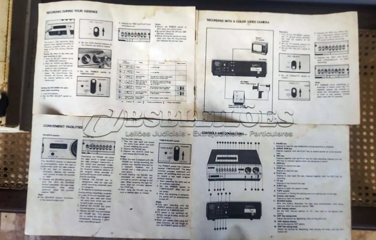 LOTE 213 - 01 VÍDEO CASSETE TOSHIBA BETAMAX ITEM MUITO BEM CONSERVADO ITEM IMPORTADO DO JAPÃO. (NO ESTADO) ATENÇÃO! FAZER A VISITAÇÃO ANTES DE ARREMATAR, NÃO SABEMOS SE FUNCIONA, LEILÃO NÃO TEM GARANTIA E NEM DEVOLUÇÃO, SUJEITO A POSSÍVEIS AVARIAS VISÍVEIS/OCULTAS E/OU AUSÊNCIA DE COMPONENTES.