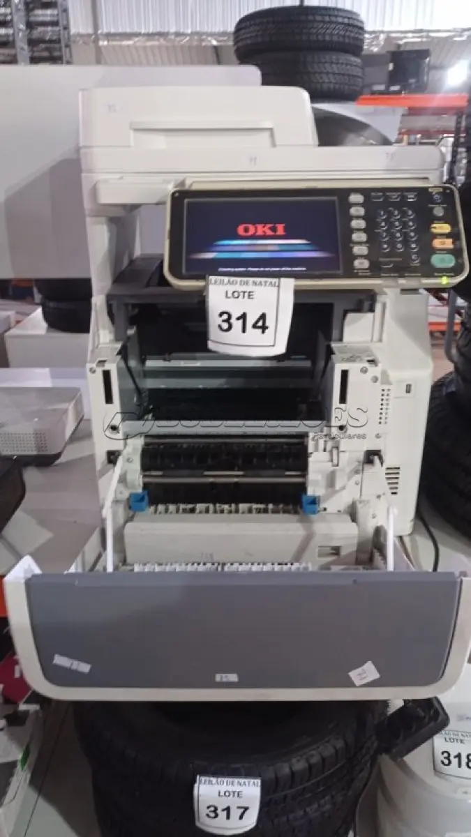 LOTE 314 - 01 IMPRESSORA MULTIFUNCIONAL MODELO MPS5502MB MARCA OKI. (NO ESTADO) ATENÇÃO! FAZER A VISITAÇÃO ANTES DE ARREMATAR, NÃO SABEMOS SE FUNCIONA, LEILÃO NÃO TEM GARANTIA E NEM DEVOLUÇÃO, SUJEITO A POSSÍVEIS AVARIAS VISÍVEIS/OCULTAS E/OU AUSÊNCIA DE COMPONENTES.