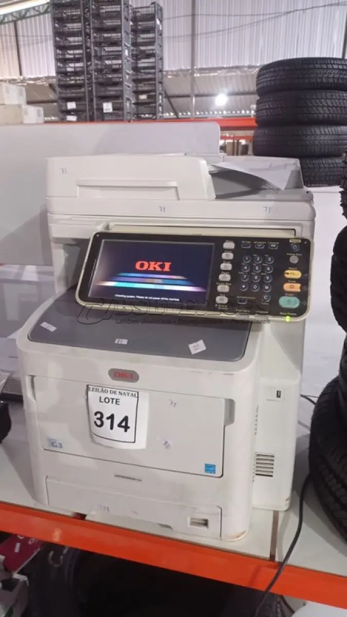 LOTE 314 - 01 IMPRESSORA MULTIFUNCIONAL MODELO MPS5502MB MARCA OKI. (NO ESTADO) ATENÇÃO! FAZER A VISITAÇÃO ANTES DE ARREMATAR, NÃO SABEMOS SE FUNCIONA, LEILÃO NÃO TEM GARANTIA E NEM DEVOLUÇÃO, SUJEITO A POSSÍVEIS AVARIAS VISÍVEIS/OCULTAS E/OU AUSÊNCIA DE COMPONENTES.