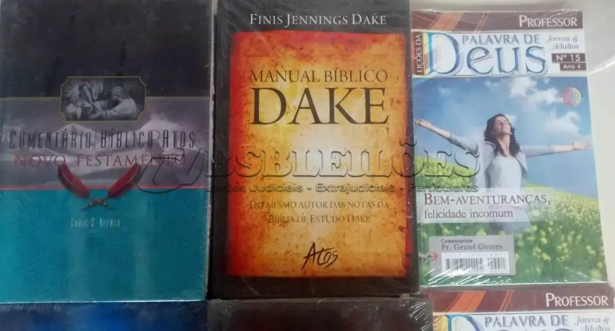 LOTE 075 - 01 LOTE LIVROS ESTUDO DE TEOLOGIAS NOVOS SEM USO. (NO ESTADO) ATENÇÃO! FAZER A VISITAÇÃO ANTES DE ARREMATAR, NÃO SABEMOS SE FUNCIONA, LEILÃO NÃO TEM GARANTIA E NEM DEVOLUÇÃO, SUJEITO A POSSÍVEIS AVARIAS VISÍVEIS/OCULTAS E/OU AUSÊNCIA DE COMPONENTES.