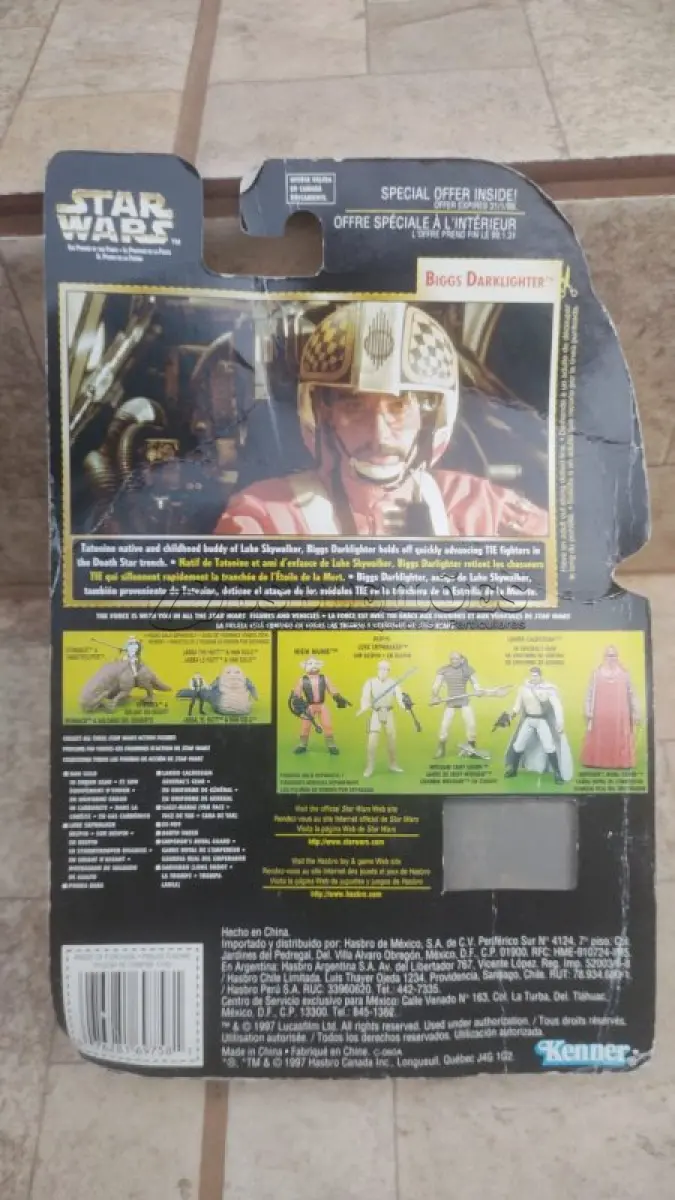 LOTE 164 - 01 FIGURA DE AÇÃO STAR WARS BIGGS DARKLIGHTER 1997 POWER OF THE FORCE FREEZE FRAME,NOVA NA EMBALGEM, ITEM COMPRADO EM GARAGENS DE ANTIGUIDADES NOS EUA. (NO ESTADO) ATENÇÃO! FAZER A VISITAÇÃO ANTES DE ARREMATAR, NÃO SABEMOS SE FUNCIONA, LEILÃO NÃO TEM GARANTIA E NEM DEVOLUÇÃO, SUJEITO A POSSÍVEIS AVARIAS VISÍVEIS/OCULTAS E/OU AUSÊNCIA DE COMPONENTES.