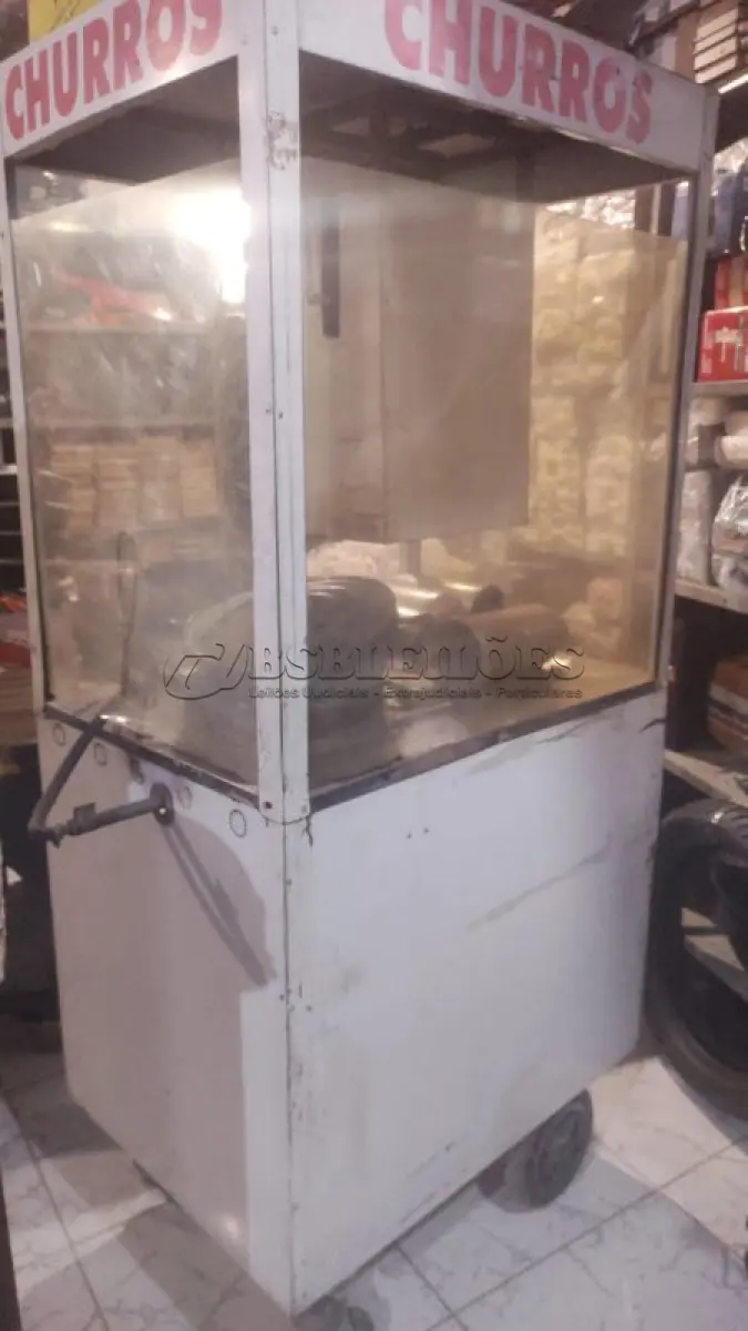 LOTE 390 - 01 CARRINHO DE CHURROS USADO. (NO ESTADO) ATENÇÃO! FAZER A VISITAÇÃO ANTES DE ARREMATAR, NÃO SABEMOS SE FUNCIONA, LEILÃO NÃO TEM GARANTIA E NEM DEVOLUÇÃO, SUJEITO A POSSÍVEIS AVARIAS VISÍVEIS/OCULTAS E/OU AUSÊNCIA DE COMPONENTES.