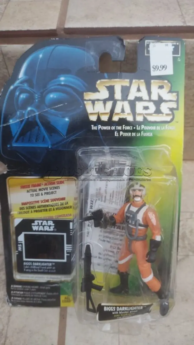 LOTE 164 - 01 FIGURA DE AÇÃO STAR WARS BIGGS DARKLIGHTER 1997 POWER OF THE FORCE FREEZE FRAME,NOVA NA EMBALGEM, ITEM COMPRADO EM GARAGENS DE ANTIGUIDADES NOS EUA. (NO ESTADO) ATENÇÃO! FAZER A VISITAÇÃO ANTES DE ARREMATAR, NÃO SABEMOS SE FUNCIONA, LEILÃO NÃO TEM GARANTIA E NEM DEVOLUÇÃO, SUJEITO A POSSÍVEIS AVARIAS VISÍVEIS/OCULTAS E/OU AUSÊNCIA DE COMPONENTES.