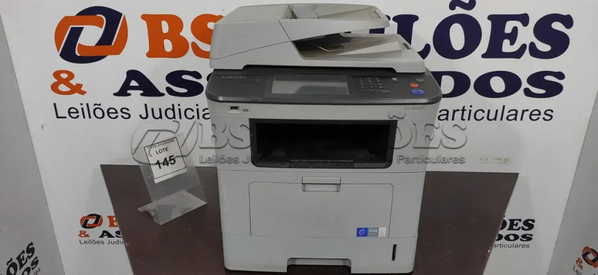 LOTE 145 - 01 IMPRESSORA MULTIFUNCIONAL MODELO SCX-5835NX MARCA SAMSUNG.  (NO ESTADO) ATENÇÃO! FAZER A VISITAÇÃO ANTES DE ARREMATAR, NÃO SABEMOS SE FUNCIONA. LEILÃO NÃO TEM GARANTIA E NEM DEVOLUÇÃO, SUJEITO A POSSÍVEIS AVARIAS VISÍVEIS/OCULTAS E/OU AUSÊNCIA DE COMPONENTES.