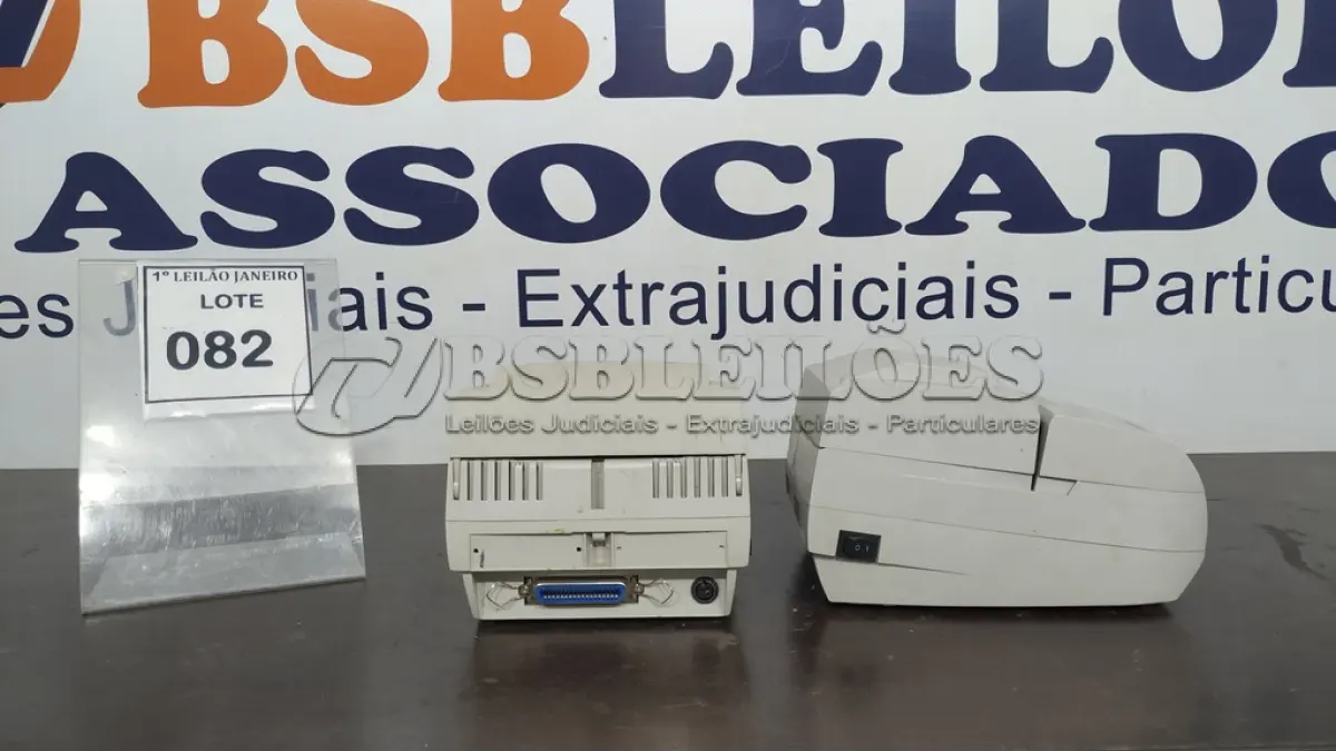 LOTE 082 - 02 IMPRESSORAS DE CUPOM SEM FONTE MARCA DIEBOLD.  (NO ESTADO) ATENÇÃO! FAZER A VISITAÇÃO ANTES DE ARREMATAR, NÃO SABEMOS SE FUNCIONA. LEILÃO NÃO TEM GARANTIA E NEM DEVOLUÇÃO, SUJEITO A POSSÍVEIS AVARIAS VISÍVEIS/OCULTAS E/OU AUSÊNCIA DE COMPONENTES.