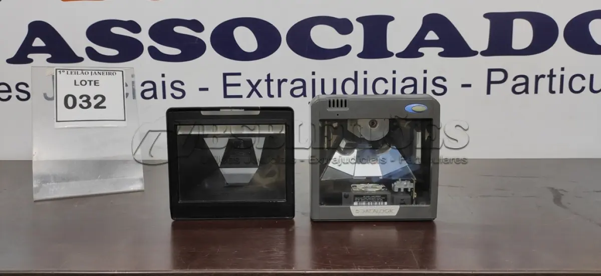 LOTE 032 - 02 LEITORAS DE CÓDIGOS DE BARRA MARCA DATALOGIC.  (NO ESTADO) ATENÇÃO! FAZER A VISITAÇÃO ANTES DE ARREMATAR, NÃO SABEMOS SE FUNCIONA. LEILÃO NÃO TEM GARANTIA E NEM DEVOLUÇÃO, SUJEITO A POSSÍVEIS AVARIAS VISÍVEIS/OCULTAS E/OU AUSÊNCIA DE COMPONENTES.