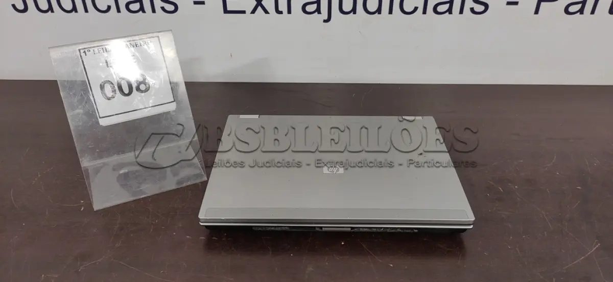 LOTE 008 - 01 NOTEBOOK SEM CARREGADOR MARCA HP.  (NO ESTADO) ATENÇÃO! FAZER A VISITAÇÃO ANTES DE ARREMATAR, NÃO SABEMOS SE FUNCIONA. LEILÃO NÃO TEM GARANTIA E NEM DEVOLUÇÃO, SUJEITO A POSSÍVEIS AVARIAS VISÍVEIS/OCULTAS E/OU AUSÊNCIA DE COMPONENTES.
