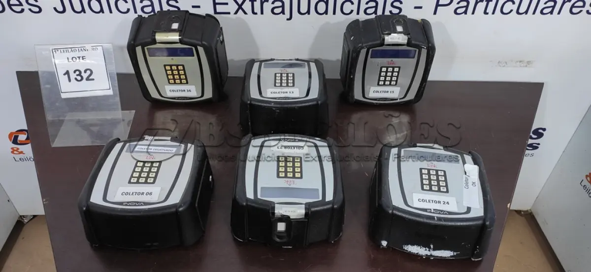 LOTE 132 - 06 RELÓGIOS DE PONTO MARCA INOVA.  (NO ESTADO) ATENÇÃO! FAZER A VISITAÇÃO ANTES DE ARREMATAR, NÃO SABEMOS SE FUNCIONA. LEILÃO NÃO TEM GARANTIA E NEM DEVOLUÇÃO, SUJEITO A POSSÍVEIS AVARIAS VISÍVEIS/OCULTAS E/OU AUSÊNCIA DE COMPONENTES.