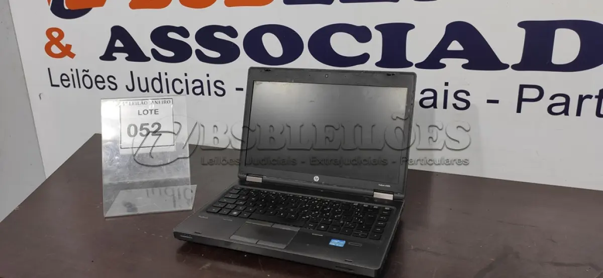 LOTE 052 - 01 NOTEBOOK SEM CARREGADOR MARCA HP.  (NO ESTADO) ATENÇÃO! FAZER A VISITAÇÃO ANTES DE ARREMATAR, NÃO SABEMOS SE FUNCIONA. LEILÃO NÃO TEM GARANTIA E NEM DEVOLUÇÃO, SUJEITO A POSSÍVEIS AVARIAS VISÍVEIS/OCULTAS E/OU AUSÊNCIA DE COMPONENTES.