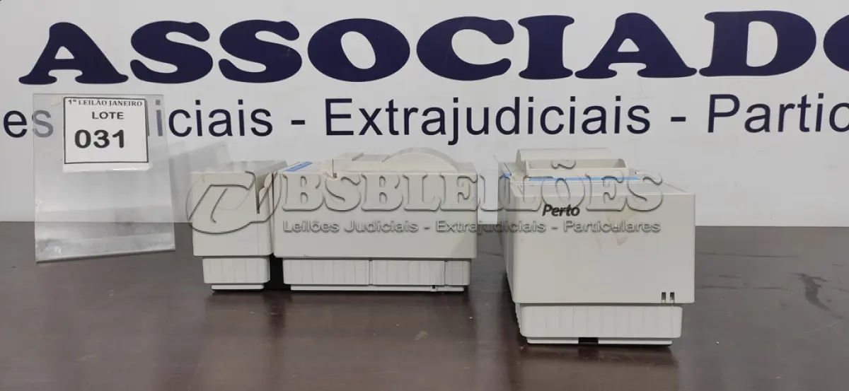 LOTE 031 - 02 IMPRESSORAS DE CUPOM SEM FONTE MARCA PERTO.  (NO ESTADO) ATENÇÃO! FAZER A VISITAÇÃO ANTES DE ARREMATAR, NÃO SABEMOS SE FUNCIONA. LEILÃO NÃO TEM GARANTIA E NEM DEVOLUÇÃO, SUJEITO A POSSÍVEIS AVARIAS VISÍVEIS/OCULTAS E/OU AUSÊNCIA DE COMPONENTES.